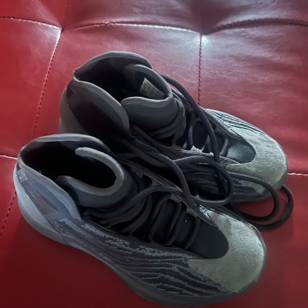 Stylish Black and Gray High-Top Sneakers